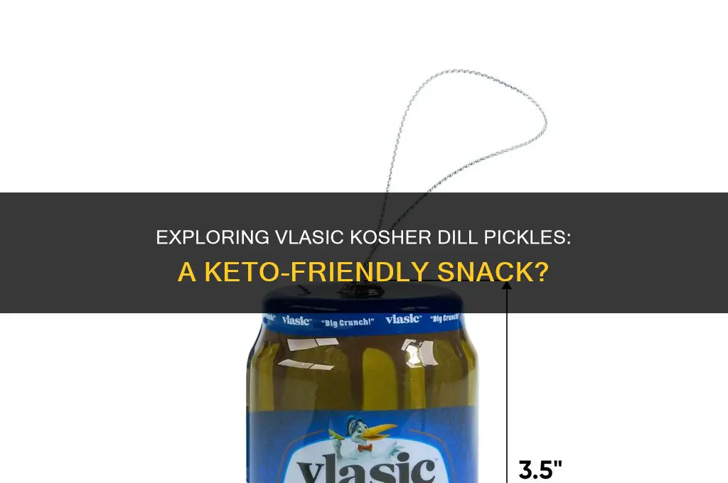 are vlasic kosher dill pickles keto friendly