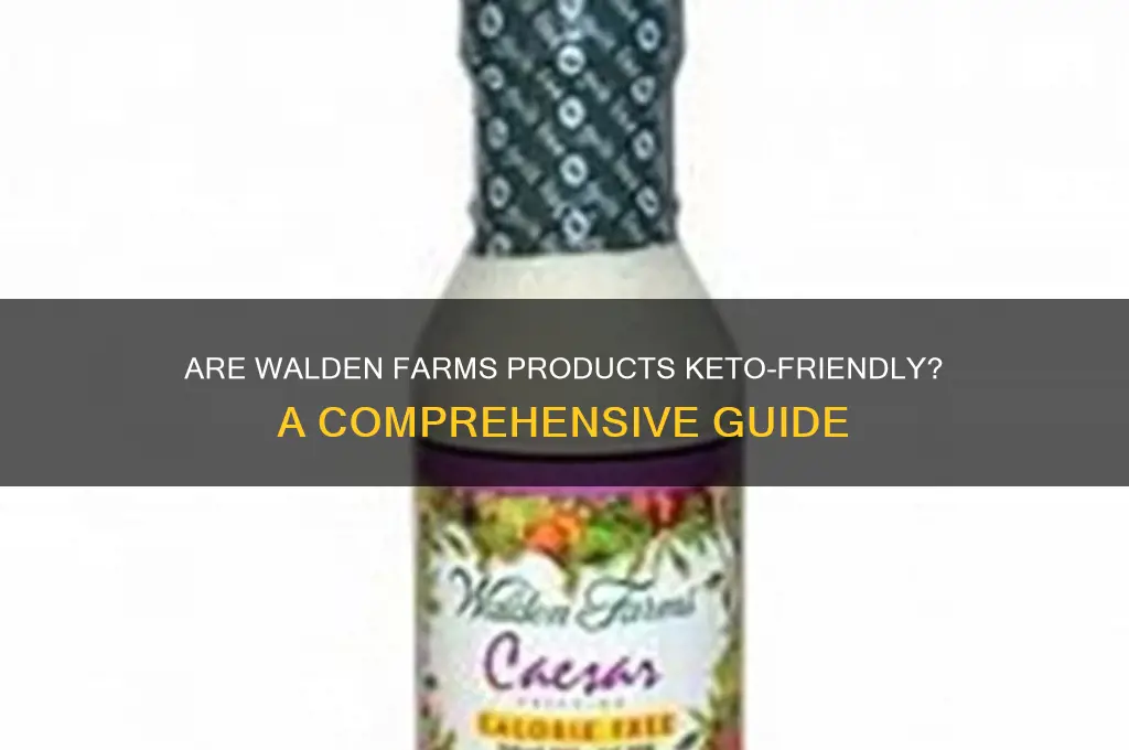 are walden farms products keto