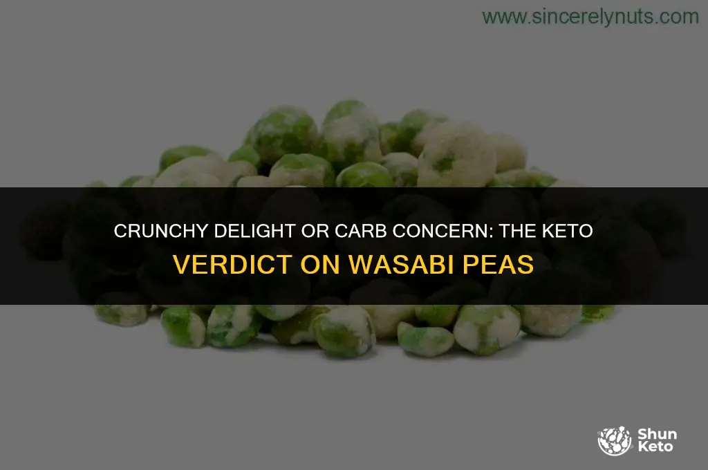 are wasabi peas keto friendly