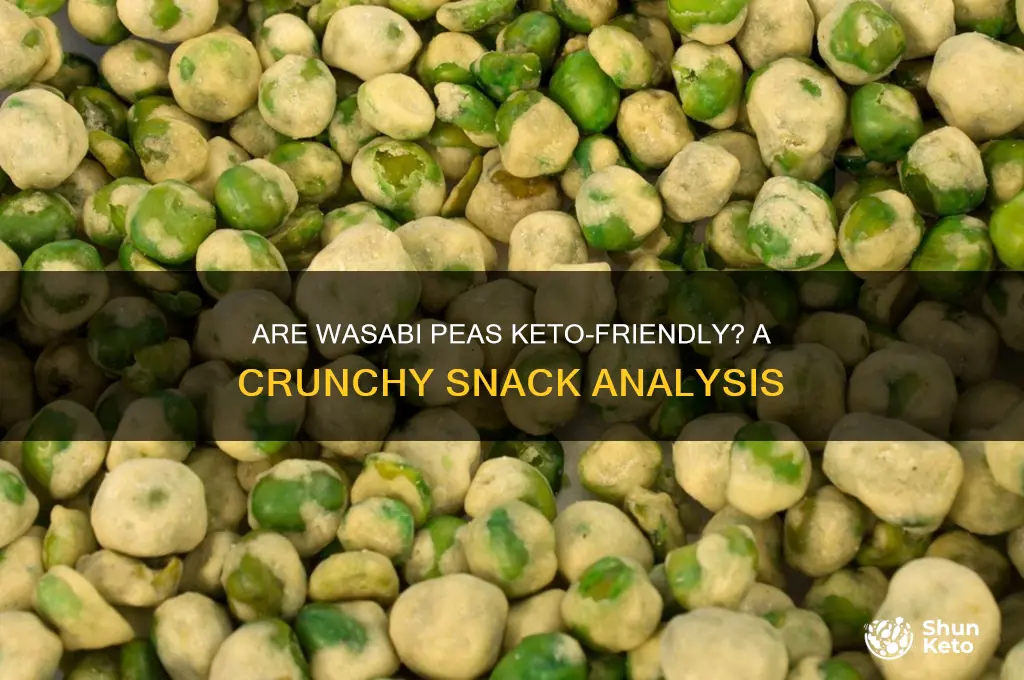 are wasabi peas keto