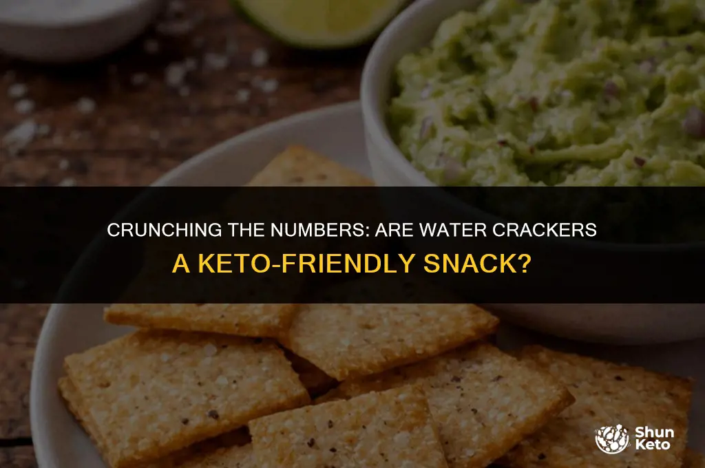 are water crackers keto friendly