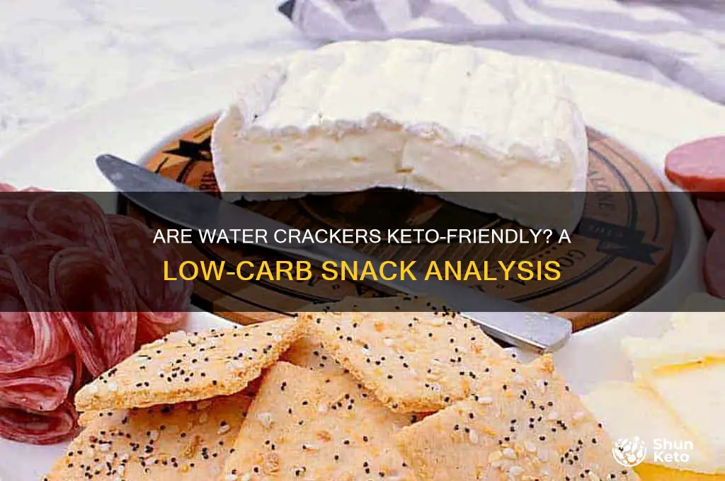 are water crackers keto