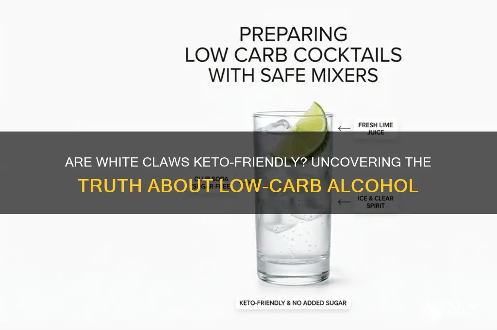 are white claws keto