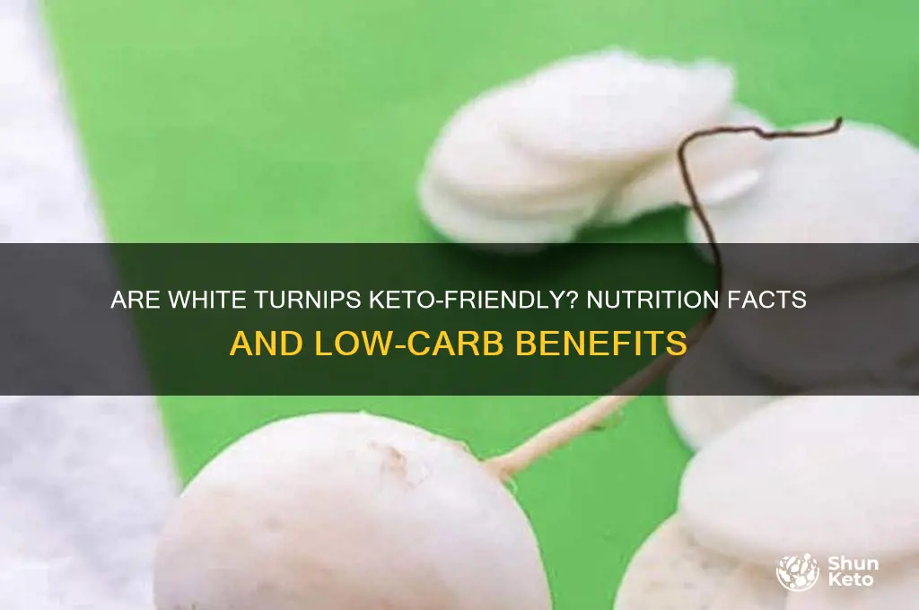 are white turnips keto