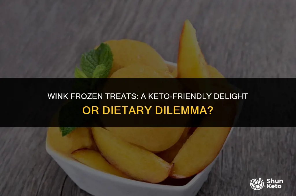 are wink frozen desserts keto friendly