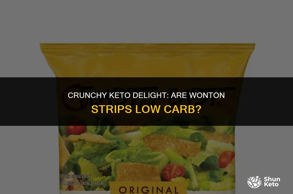 are wonton strips keto friendly