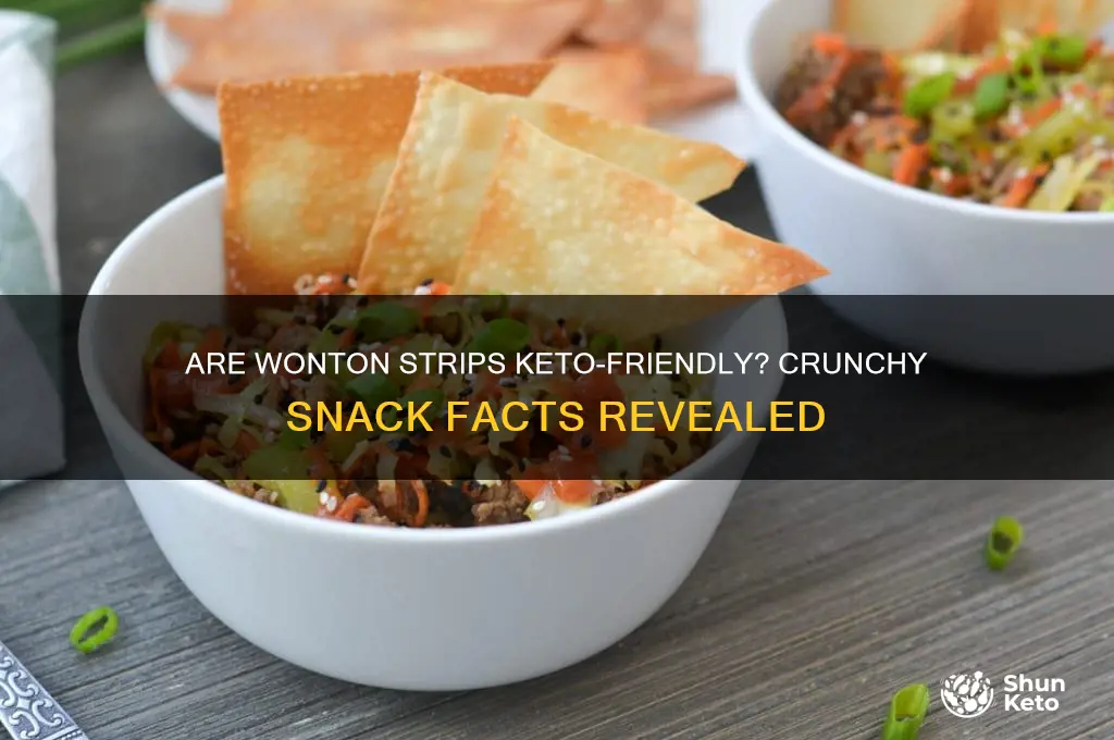 are wonton strips keto