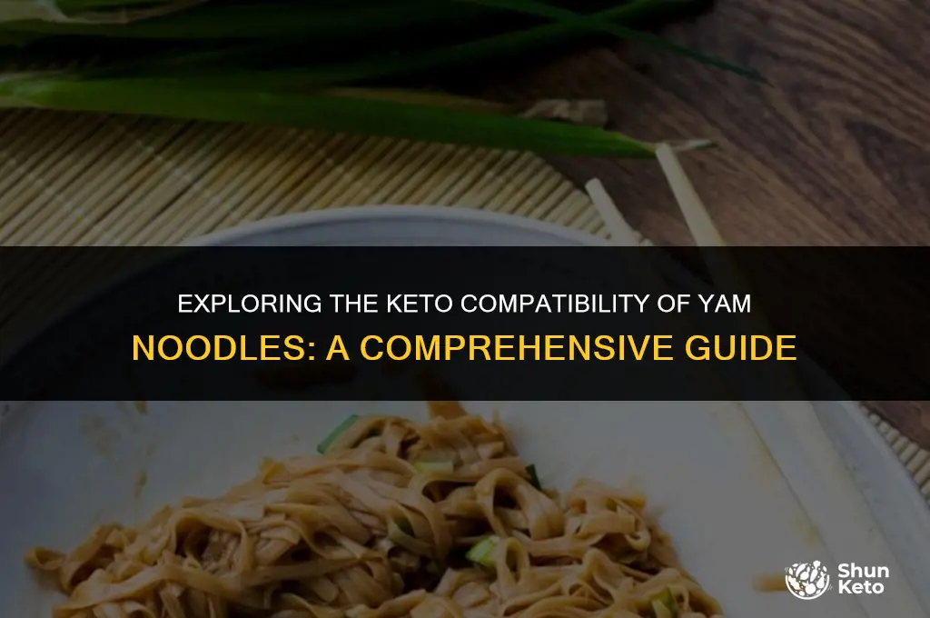 are yam noodles keto friendly