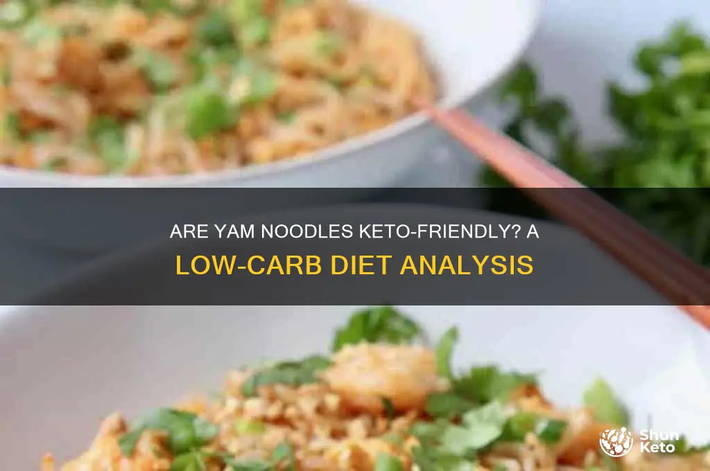 are yam noodles keto