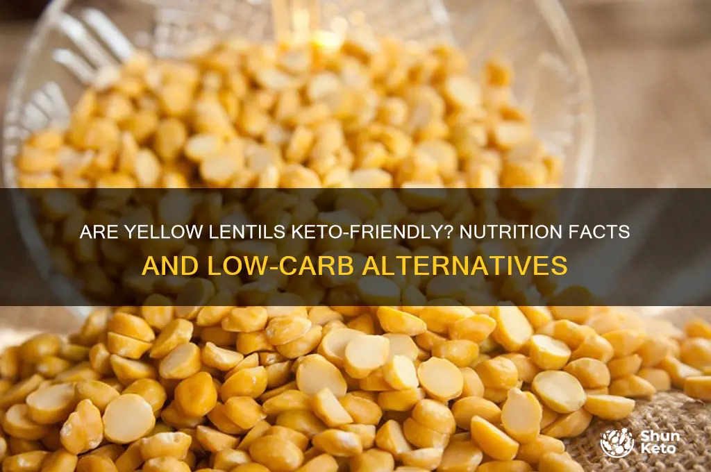 are yellow lentils keto