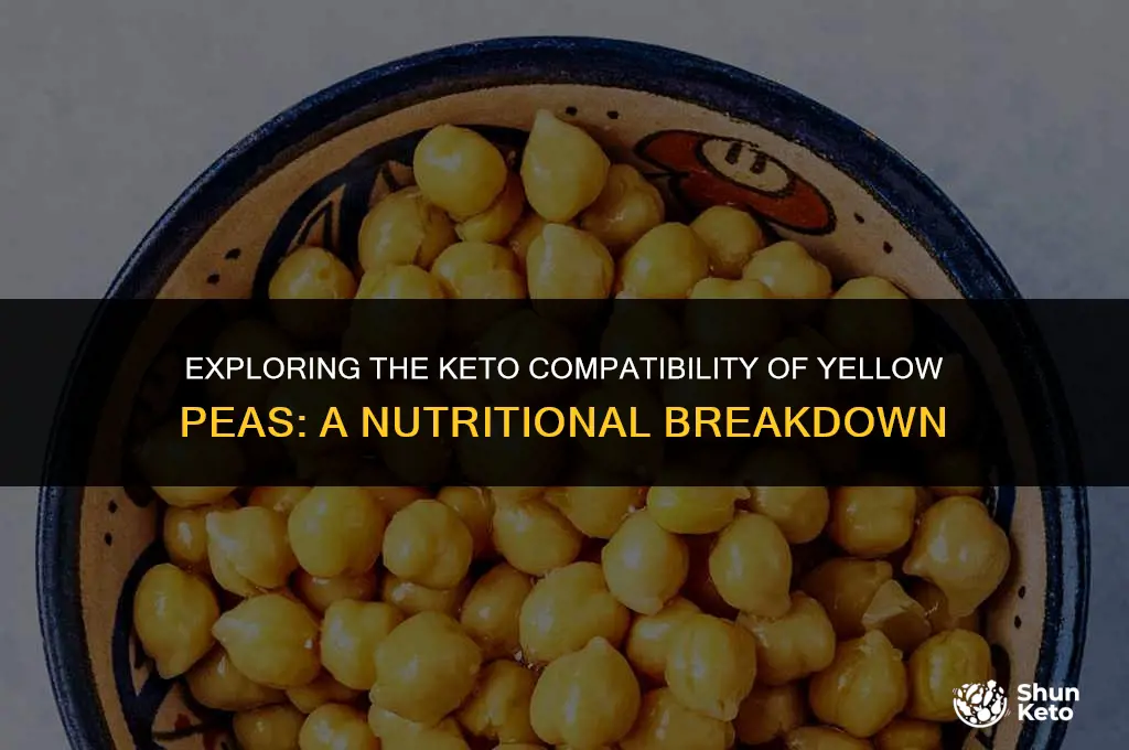 are yellow peas keto friendly