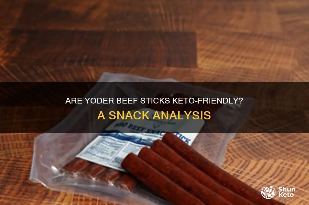 are yoder beef sticks keto