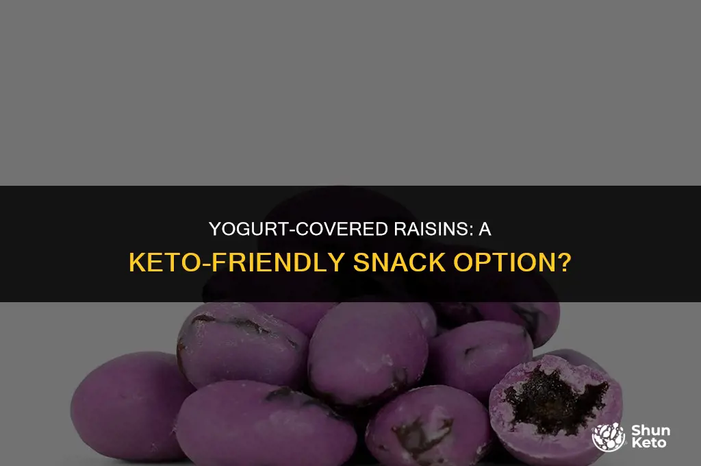 are yogurt covered raisins keto friendly