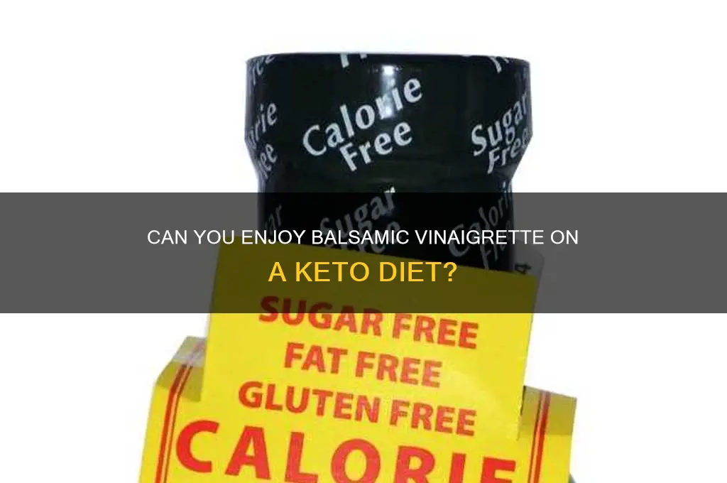 are you able to have balsamic vinaigrette on keto
