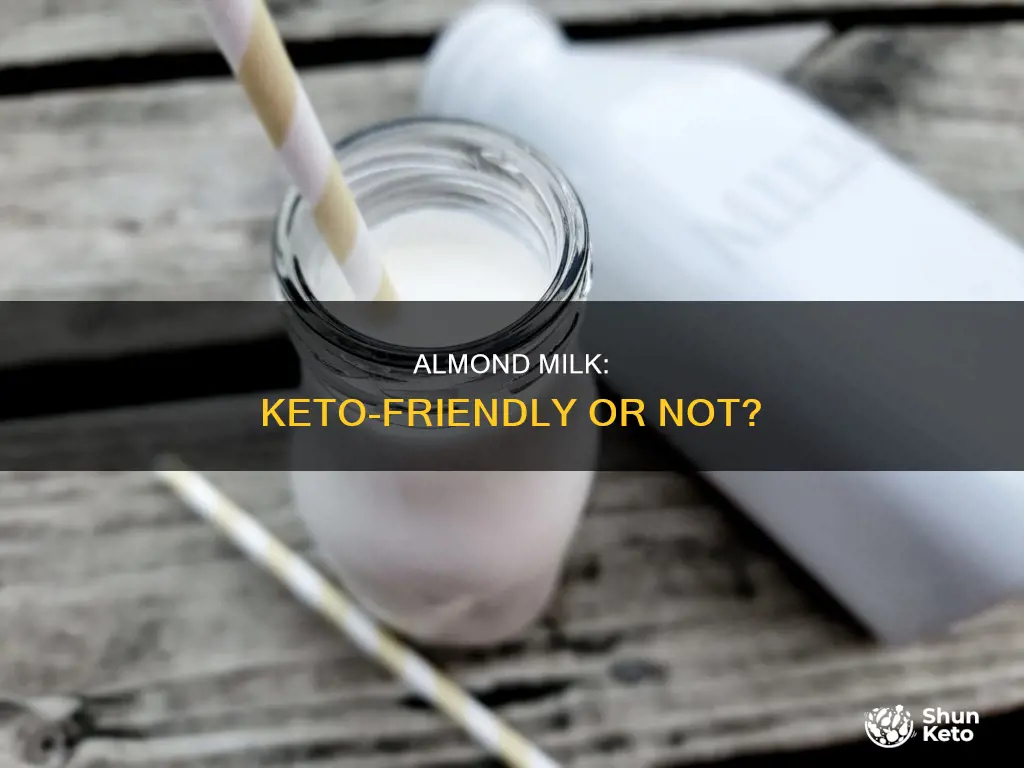 are you allowed almond milk for recipes in keto cooking