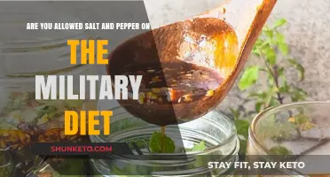 Military Diet: Salt and Pepper Allowed?