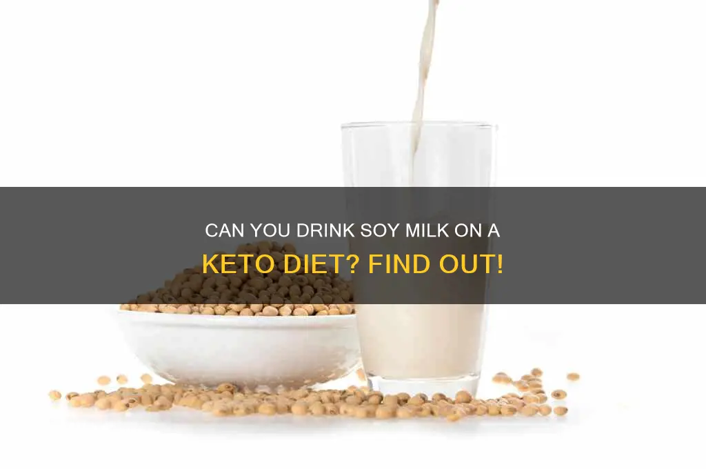are you allowed soy milk on keto diet