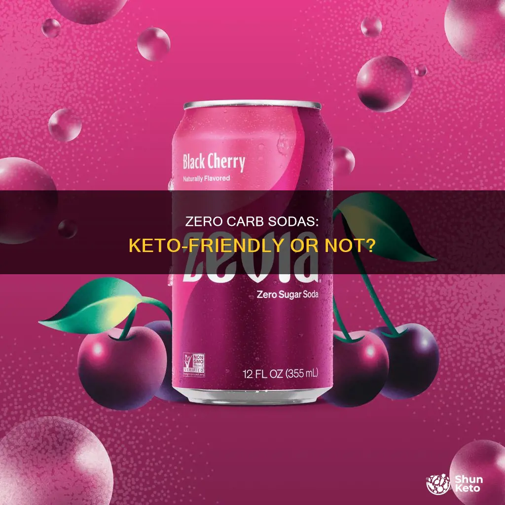 are zero carb sodas keto