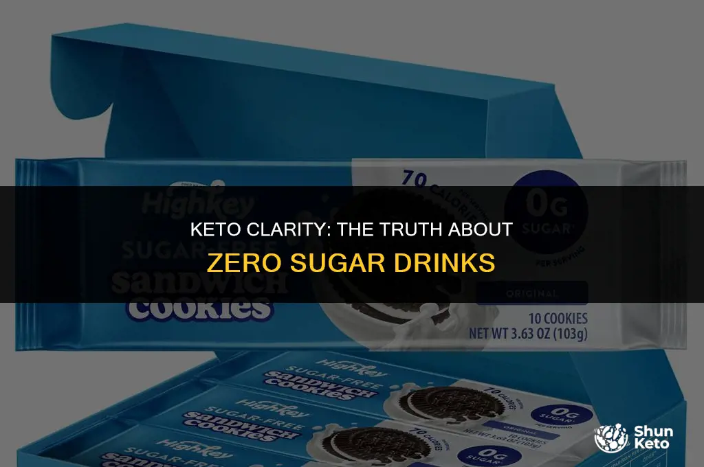 are zero sugar drinks keto friendly