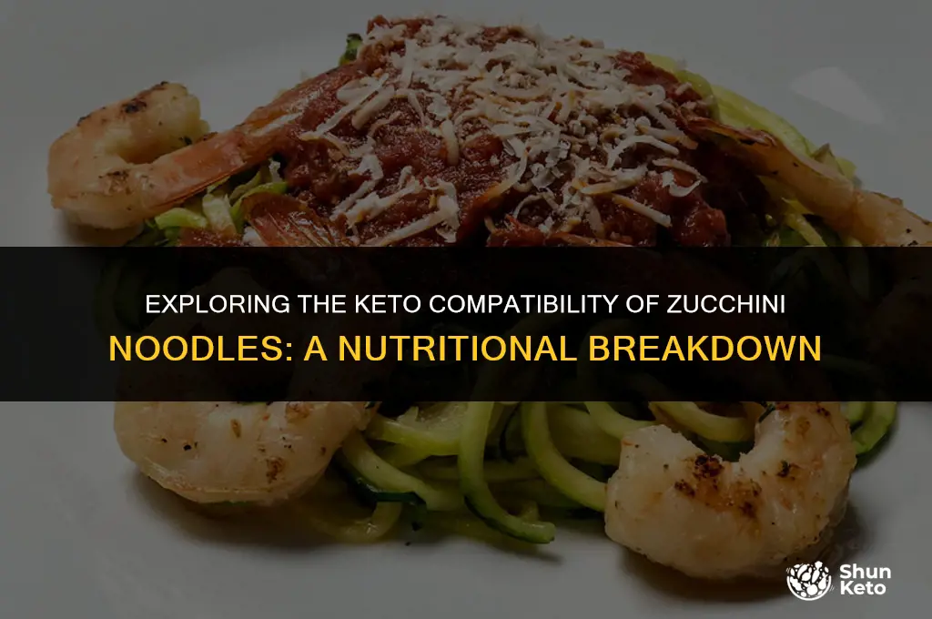 are zucchini noodles keto friendly
