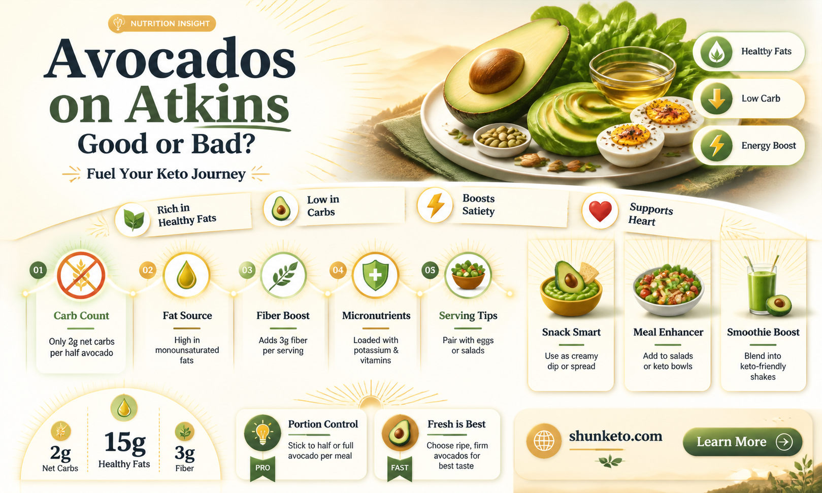 are avocados ok on atkins diet