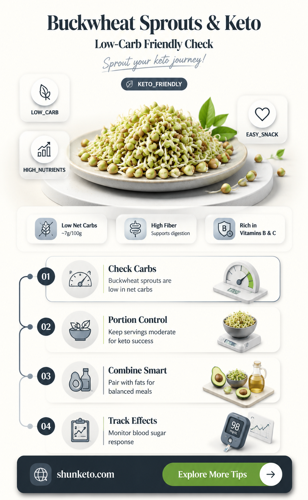 are buckwheat sprouts keto