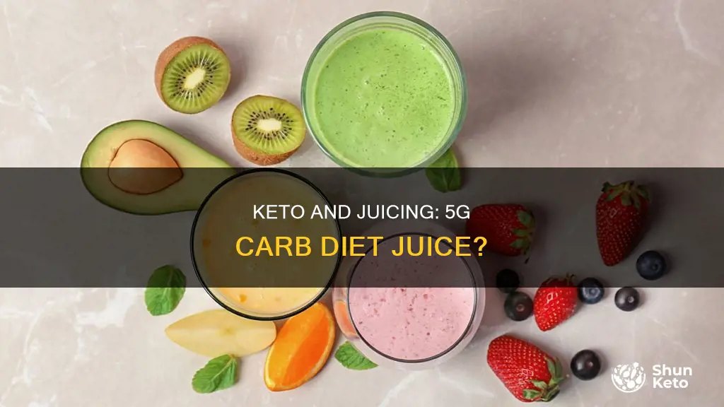 can 5g carb diet juice be on keto