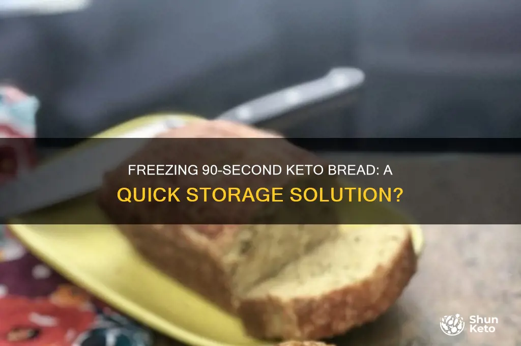 can 90 second keto bread be frozen