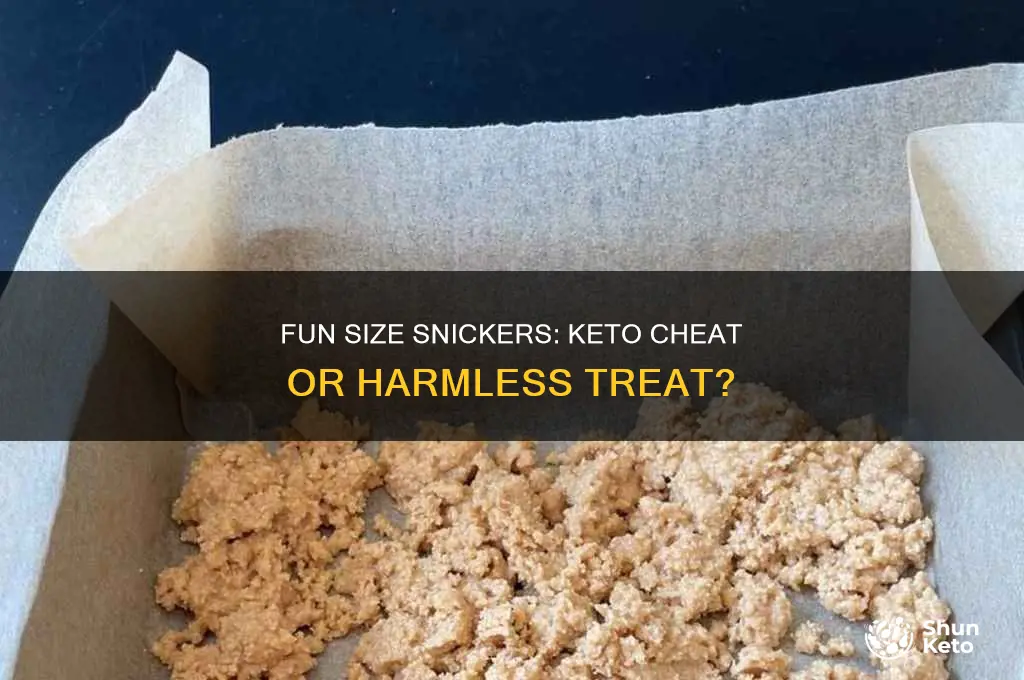 can a fun size snickers take me out of keto