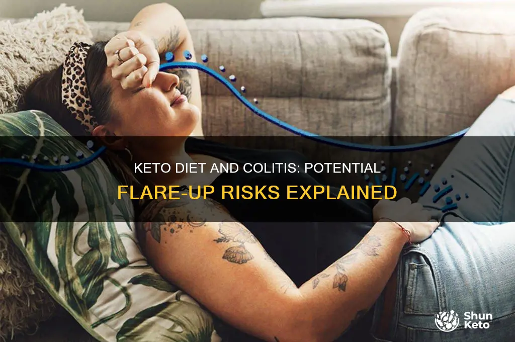 can a keto diet cause a colitis flare up