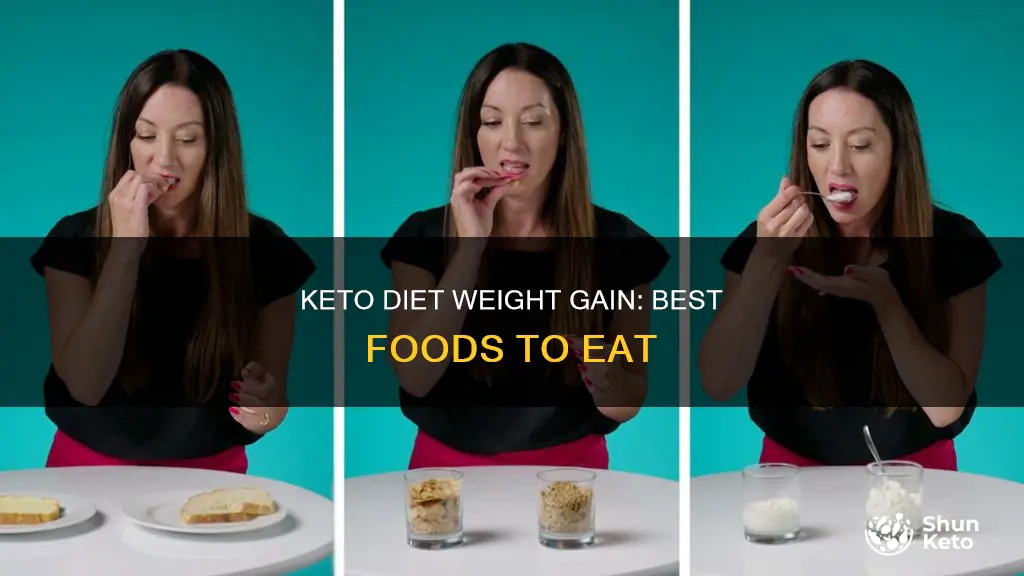 can a keto diet help you gain weight food list