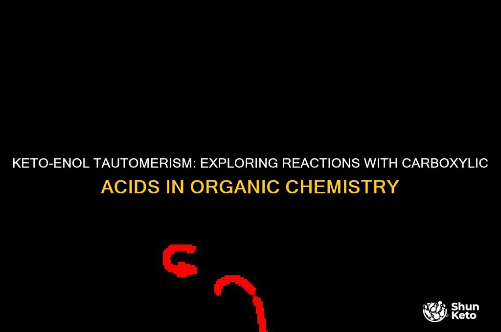 can a keto enol react with carboxylic acid