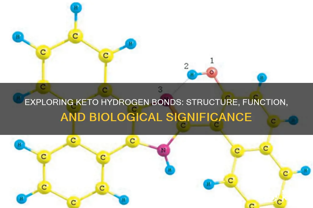 can a keto hydrogen bond