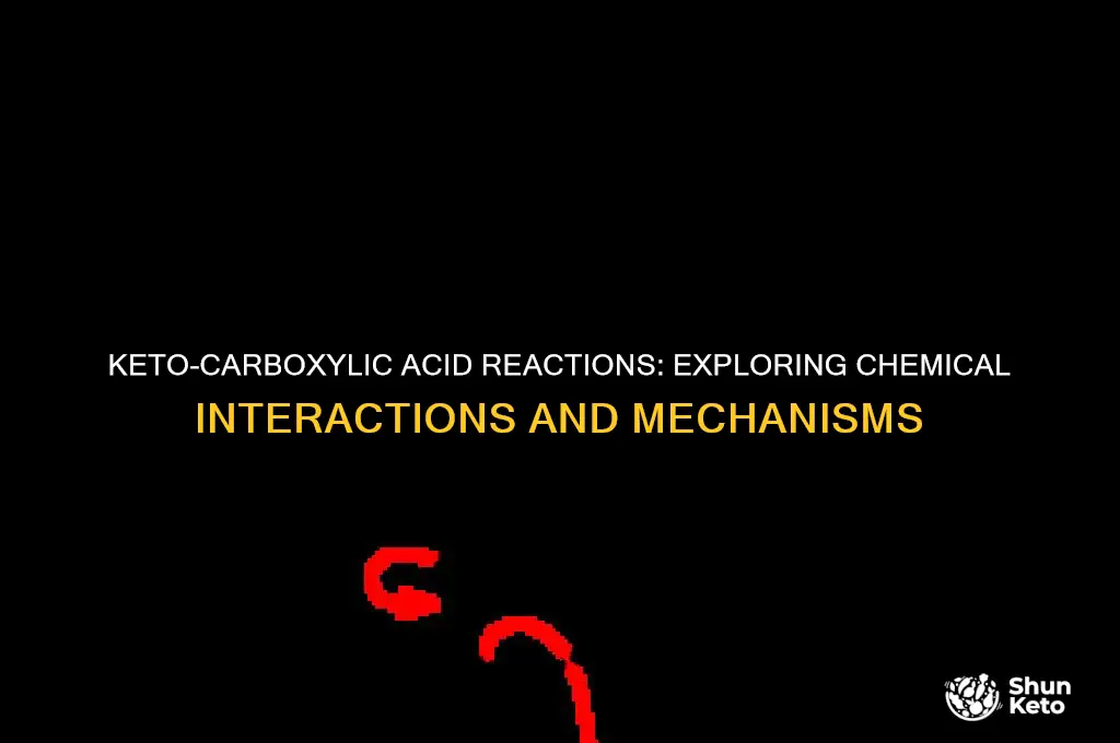 can a keto react with carboxylic acid