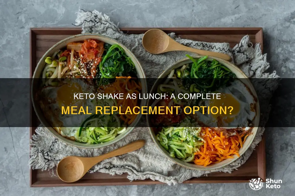 can a keto shake fully replace a lunch meal