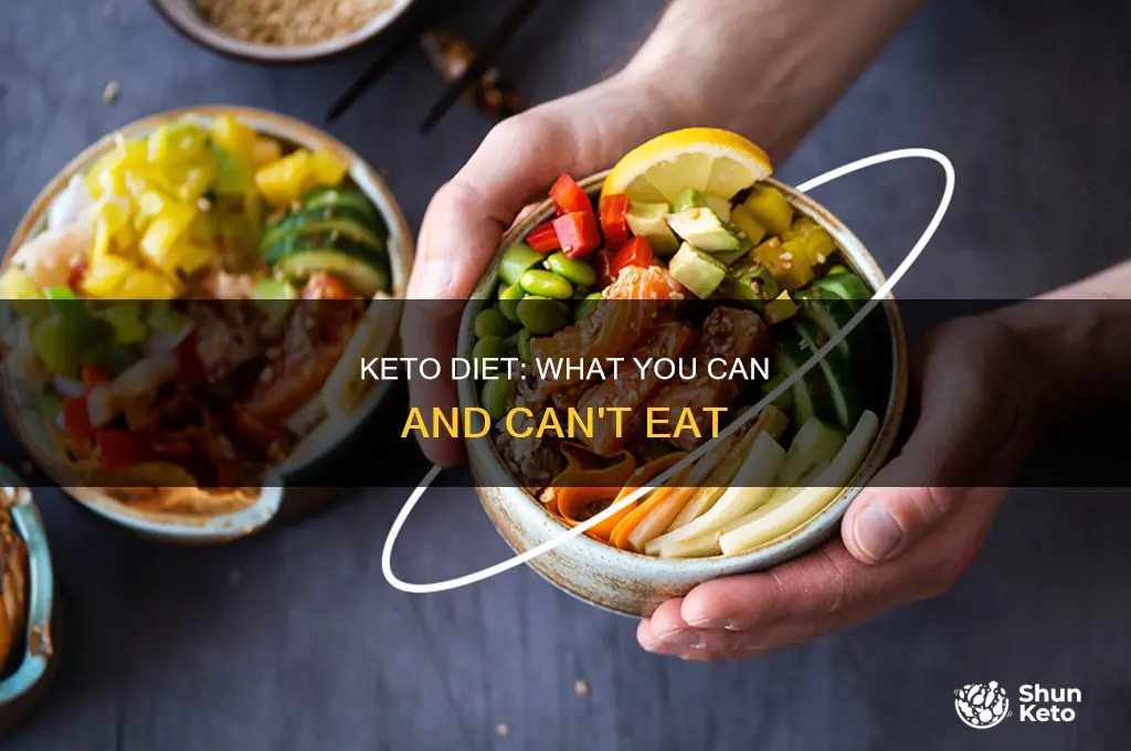 can and can t eat keto