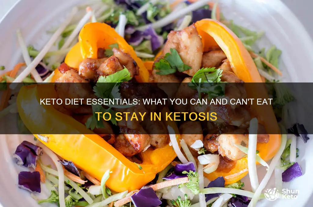 can and can t have on keto
