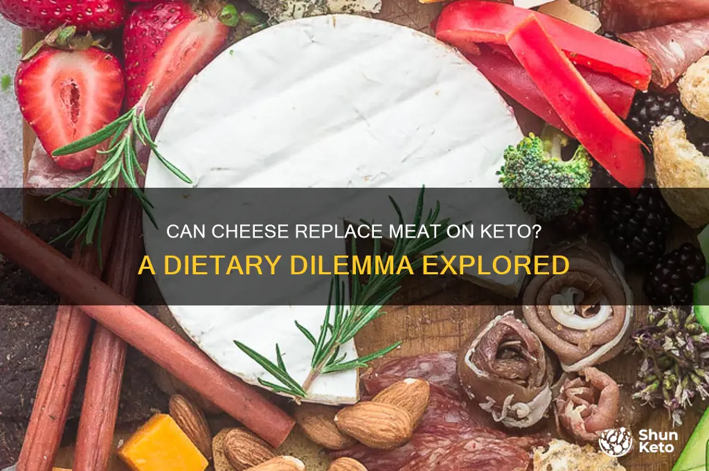can cheese replace meat on keto diet