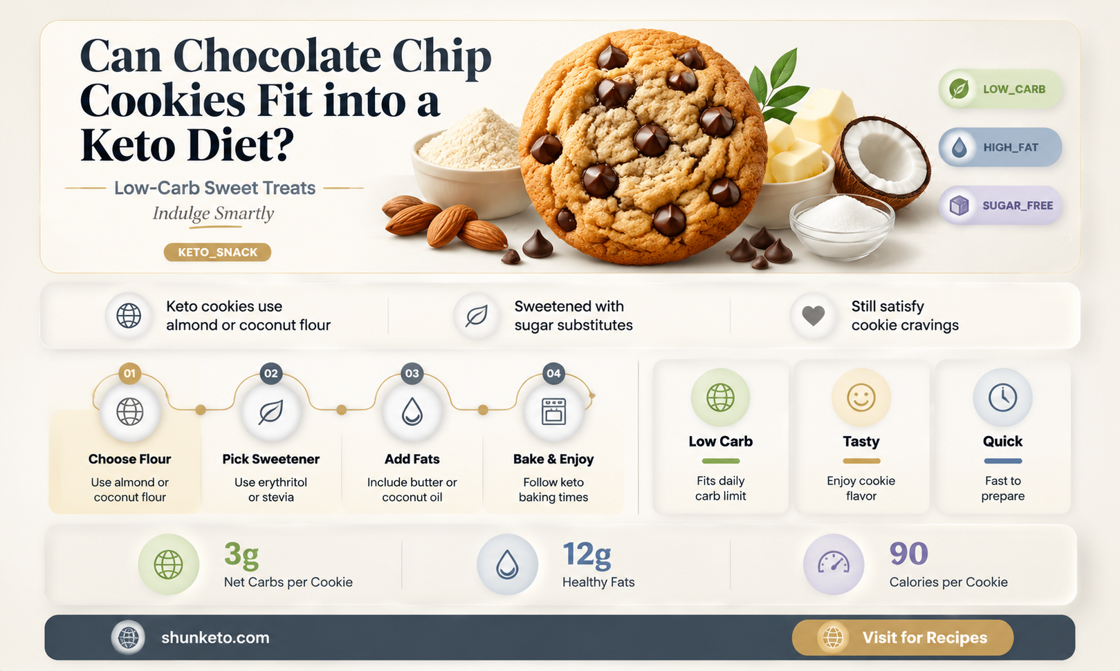 are chocolate chip cookies keto