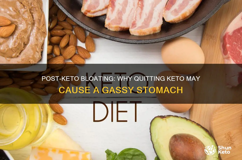 can coming off a keto cause a gassy stomach