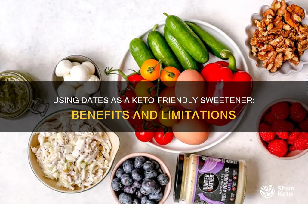 can dates be used for sweetener on the keto diet