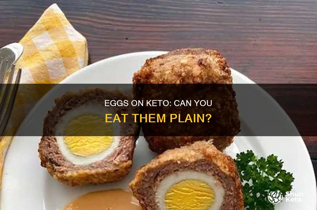 can eggs be eat plain on keto diet