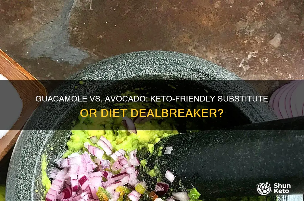 can gucamole be substitued for avacodo in keto diet
