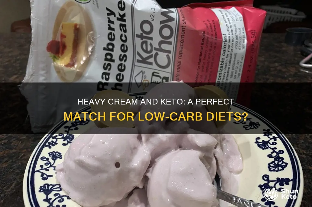 can heavy cream be used in keto diet