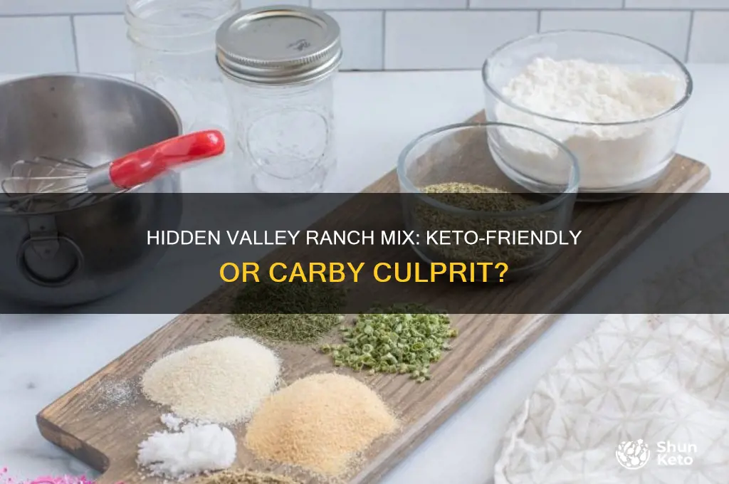 can hidden valley ranch mix be used on keto