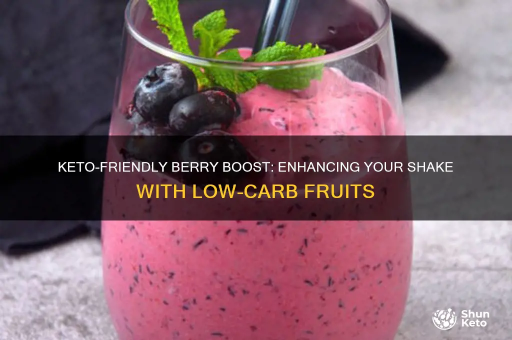 can i add beries to my keto shake