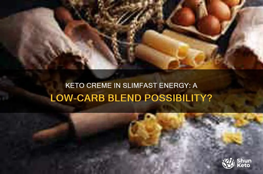 can i add keto creme to slim fast energy