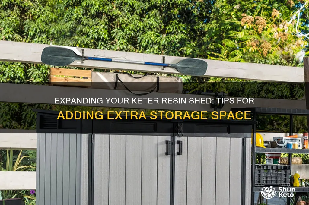 can i add to my keter resin shed