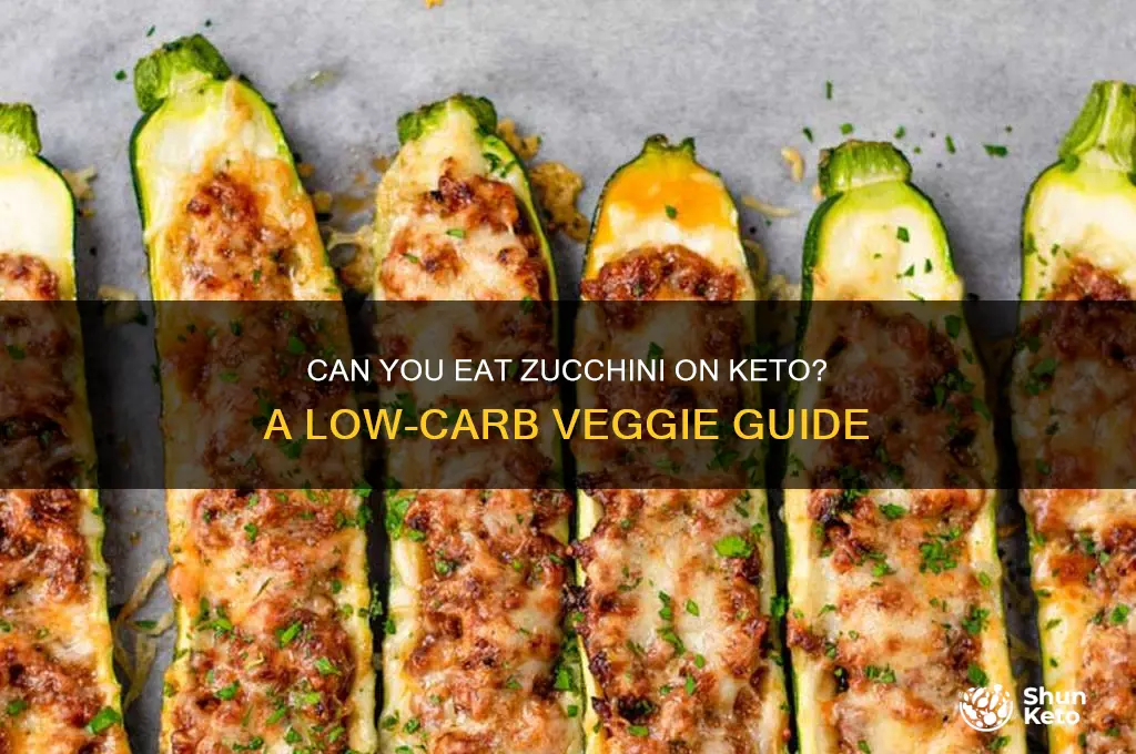 can i aet zucchino on keto