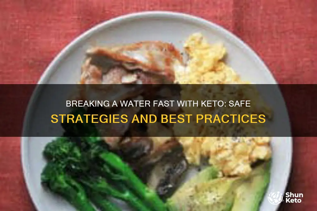 can i break water fast with keto
